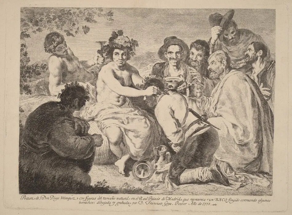 Baco (Bacchus) by Francisco Goya