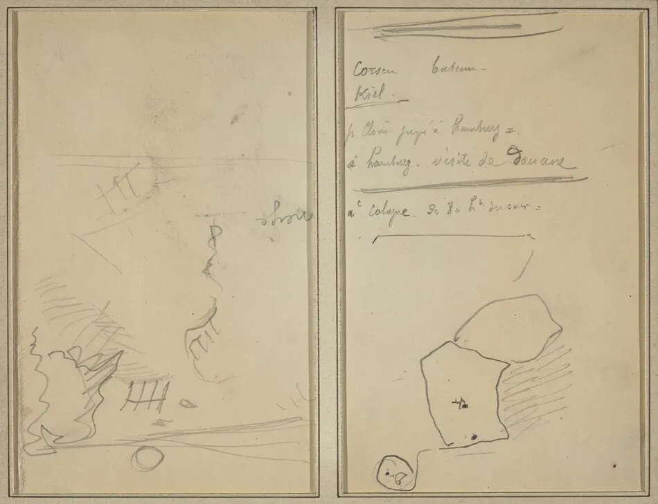 Head of a Monkey; Inventory of Bottles and Beverages [verso] by Paul Gauguin