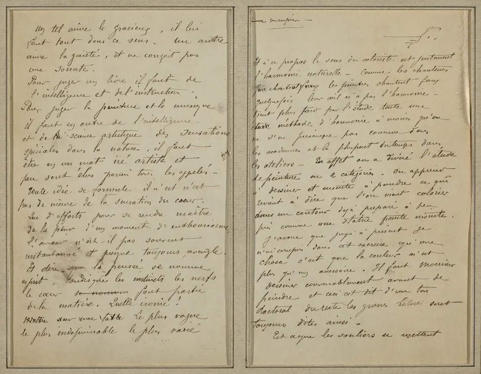 Manuscript Pages [recto] by Paul Gauguin
