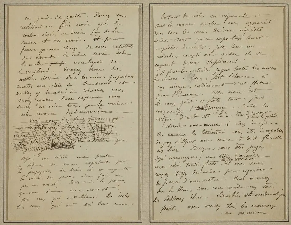 Manuscript Pages [verso] by Paul Gauguin