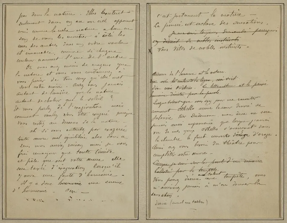 Manuscript Pages [verso] by Paul Gauguin