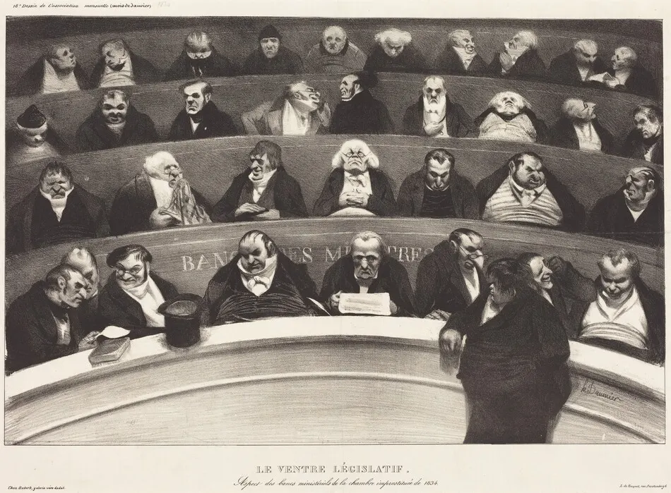 Le Ventre Législatif (The Legislative Belly) by Honoré Daumier