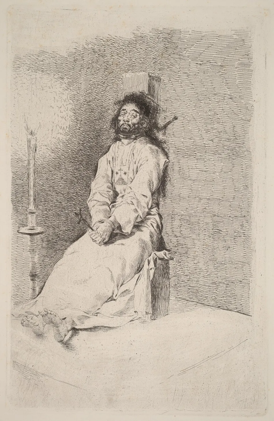 The Garroted Man by Francisco Goya