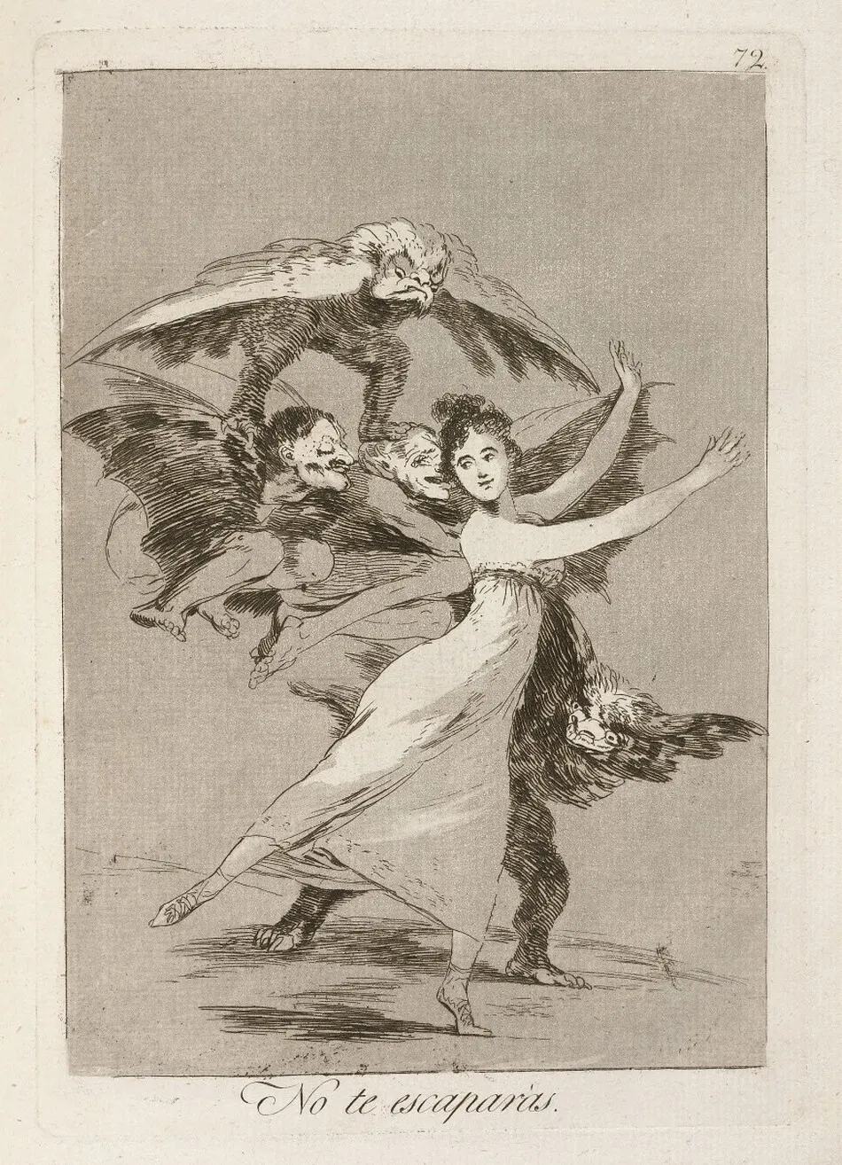 No te escaparas (You Will Not Escape) by Francisco Goya