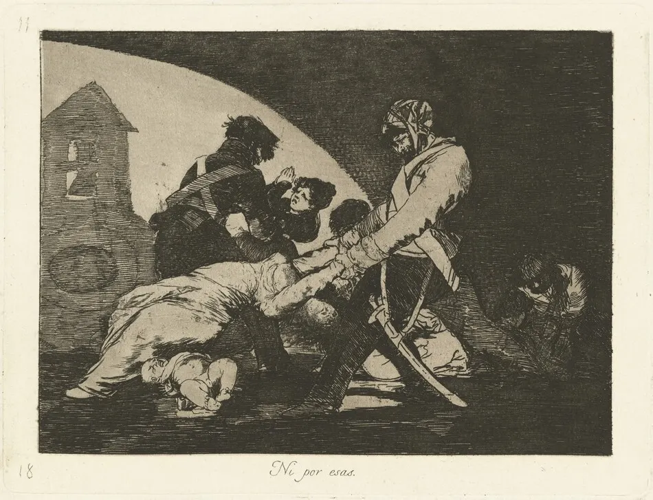 Ni por esas (Neither Do These) by Francisco Goya