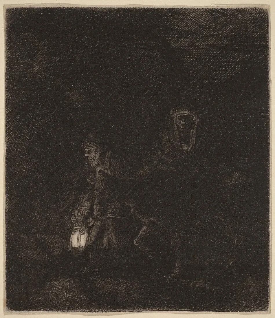 The Flight into Egypt by Rembrandt van Rijn