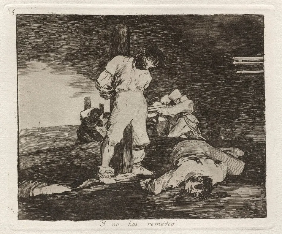 Y no hai remedio (And There's No Help for It) by Francisco Goya