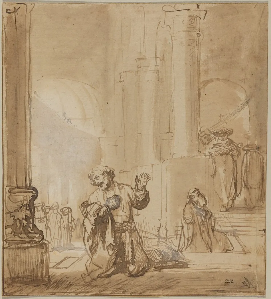 The Parable of the Publican and the Pharisee by Rembrandt van Rijn