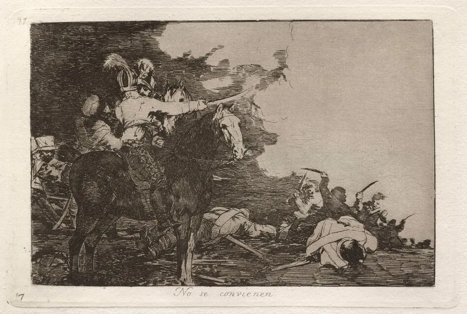 No se convienen (They Do Not Agree) by Francisco Goya