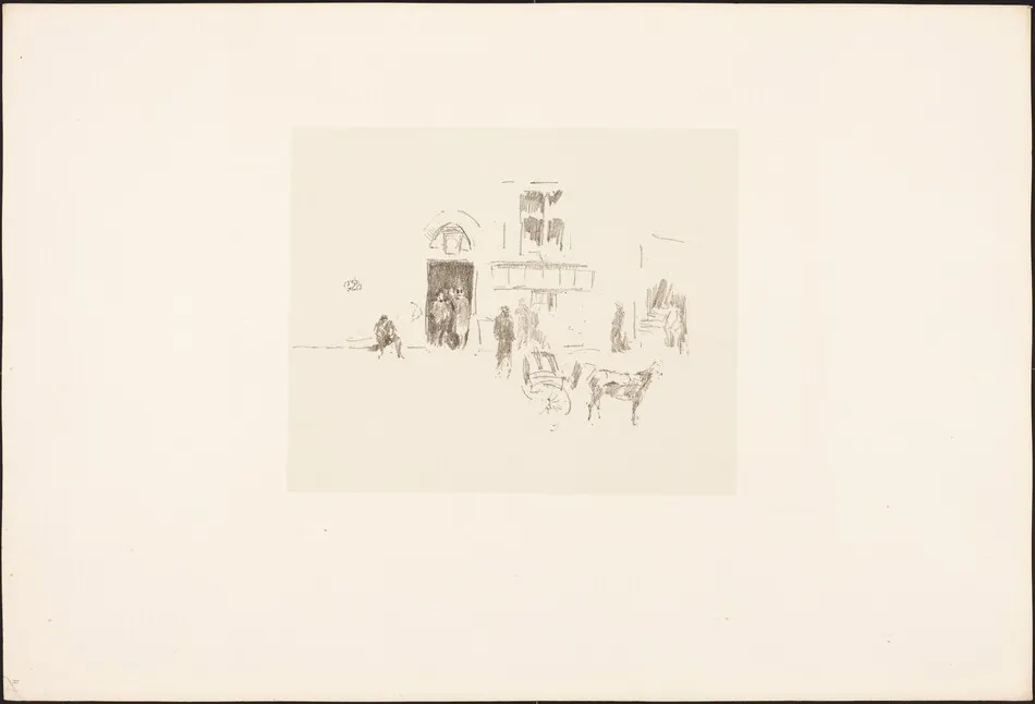 Gaiety Stage Door by James McNeill Whistler