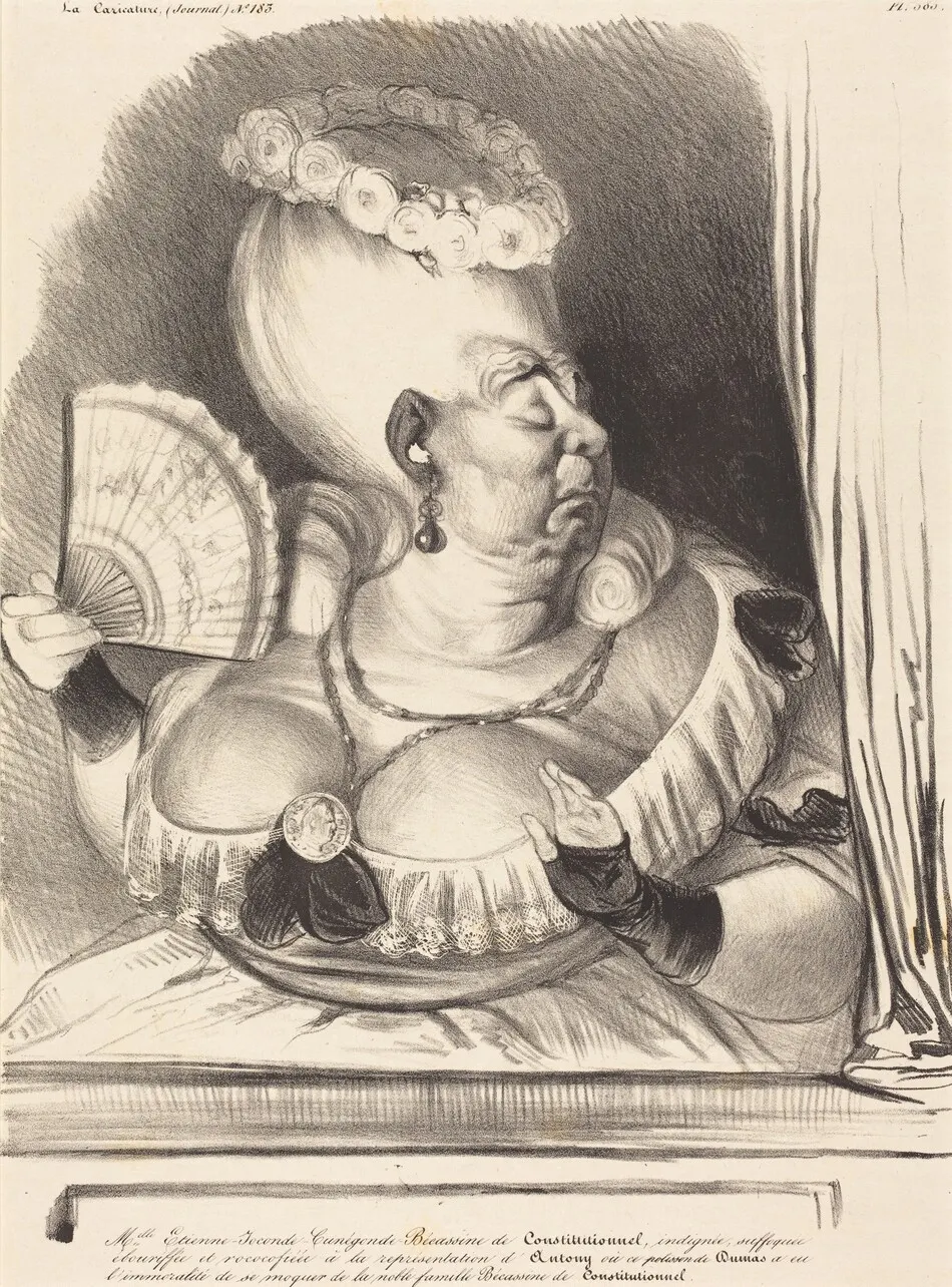 Mlle. Etienne-Goconde-Cunégonde-Bécassine by Honoré Daumier