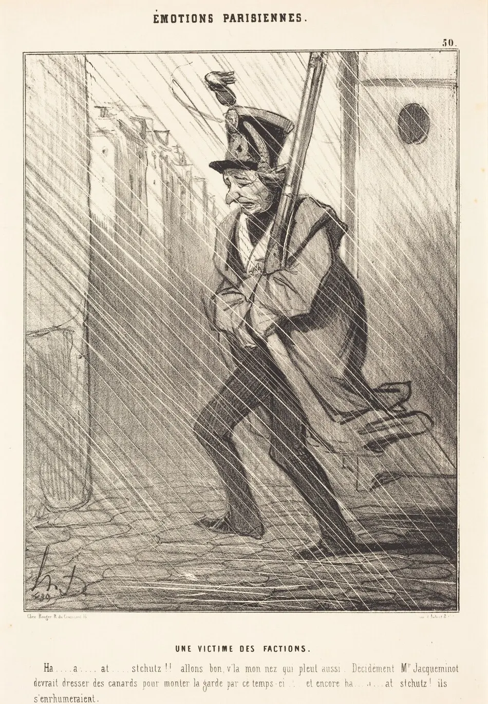 Emotions Parisiennes: Une Victime des Factions by Honoré Daumier