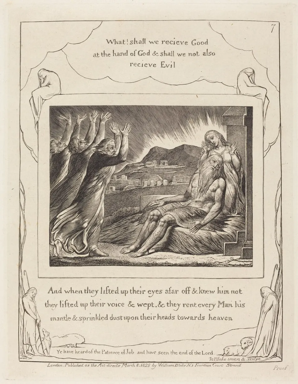 Job's Comforters by William Blake