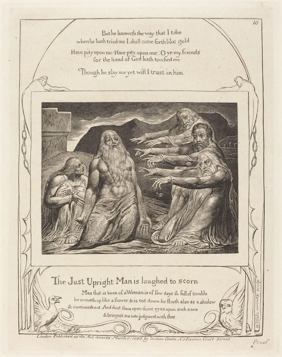 Job Rebuked by His Friends by William Blake