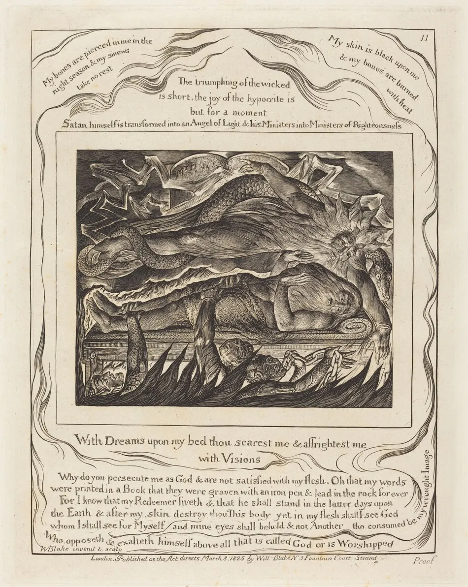 Job's Evil Dreams by William Blake