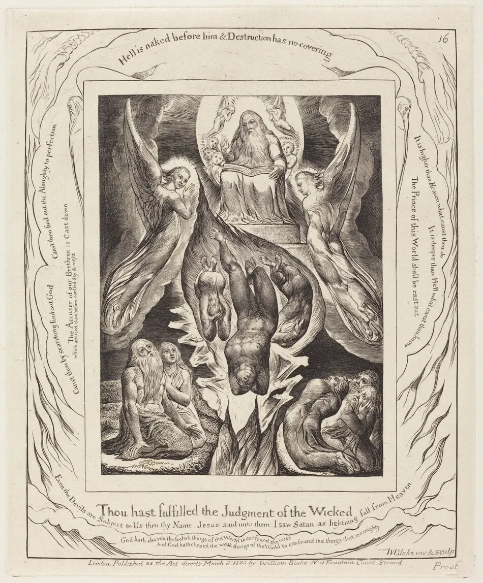 The Fall of Satan by William Blake