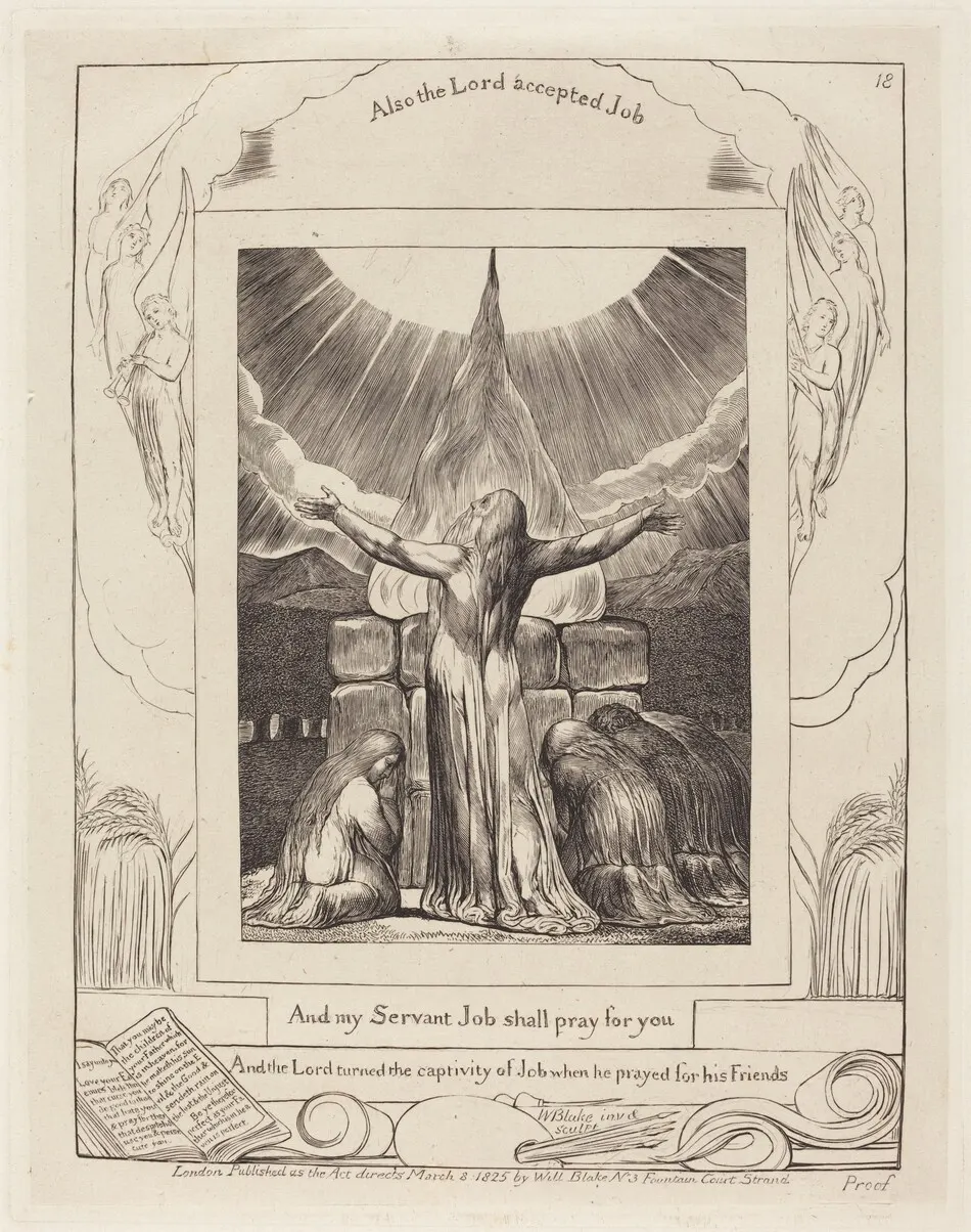 Job's Sacrifice by William Blake