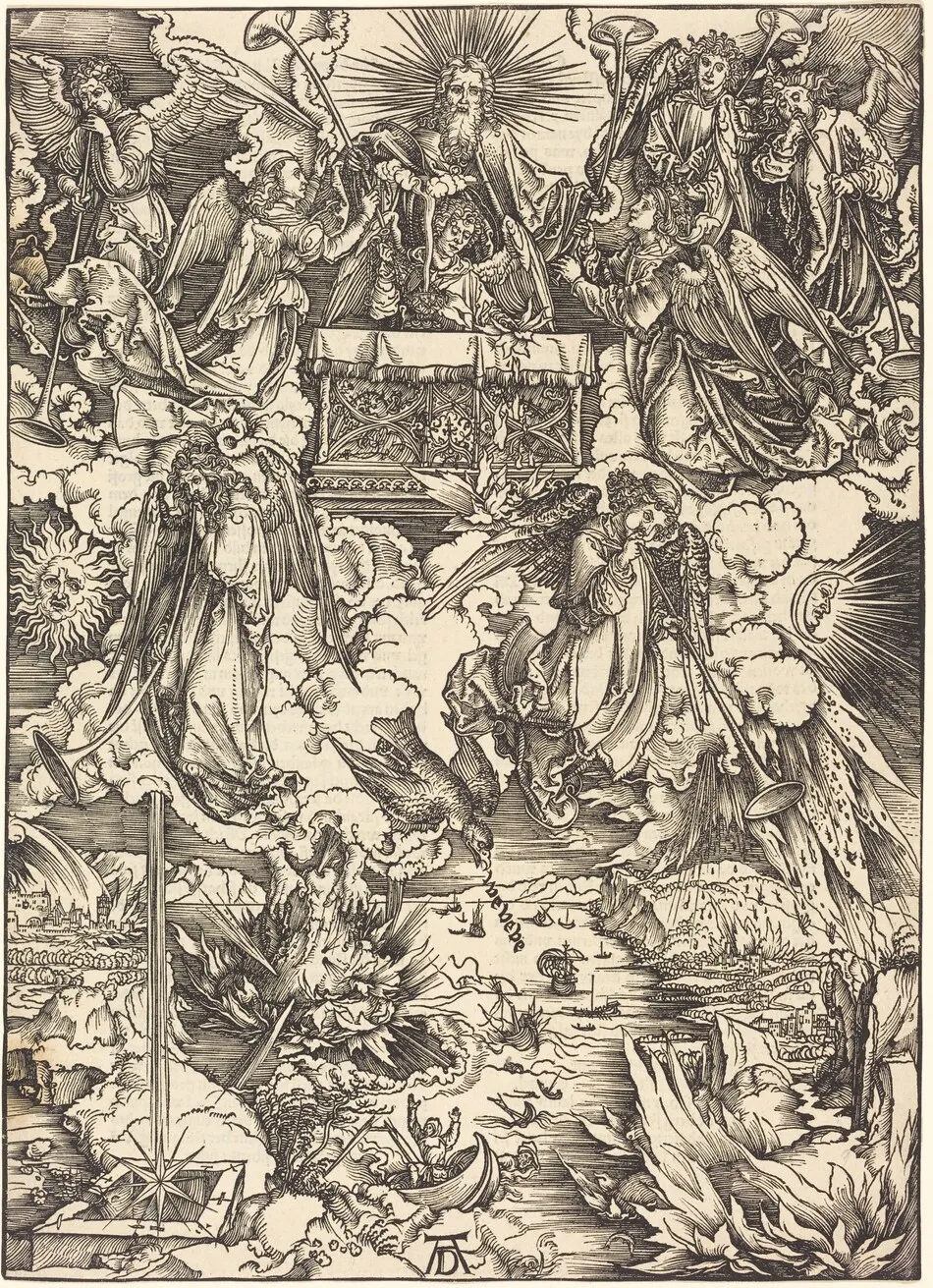 The Seven Angels with the Trumpets by Albrecht Dürer