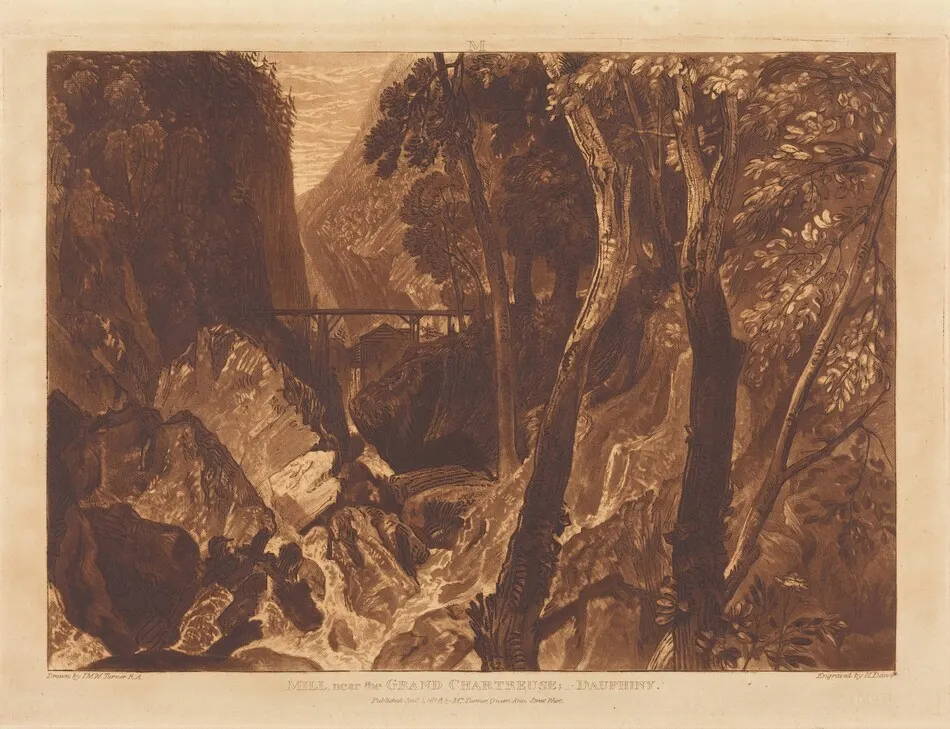 Mill near the Grand Chartreuse by J.M.W. Turner