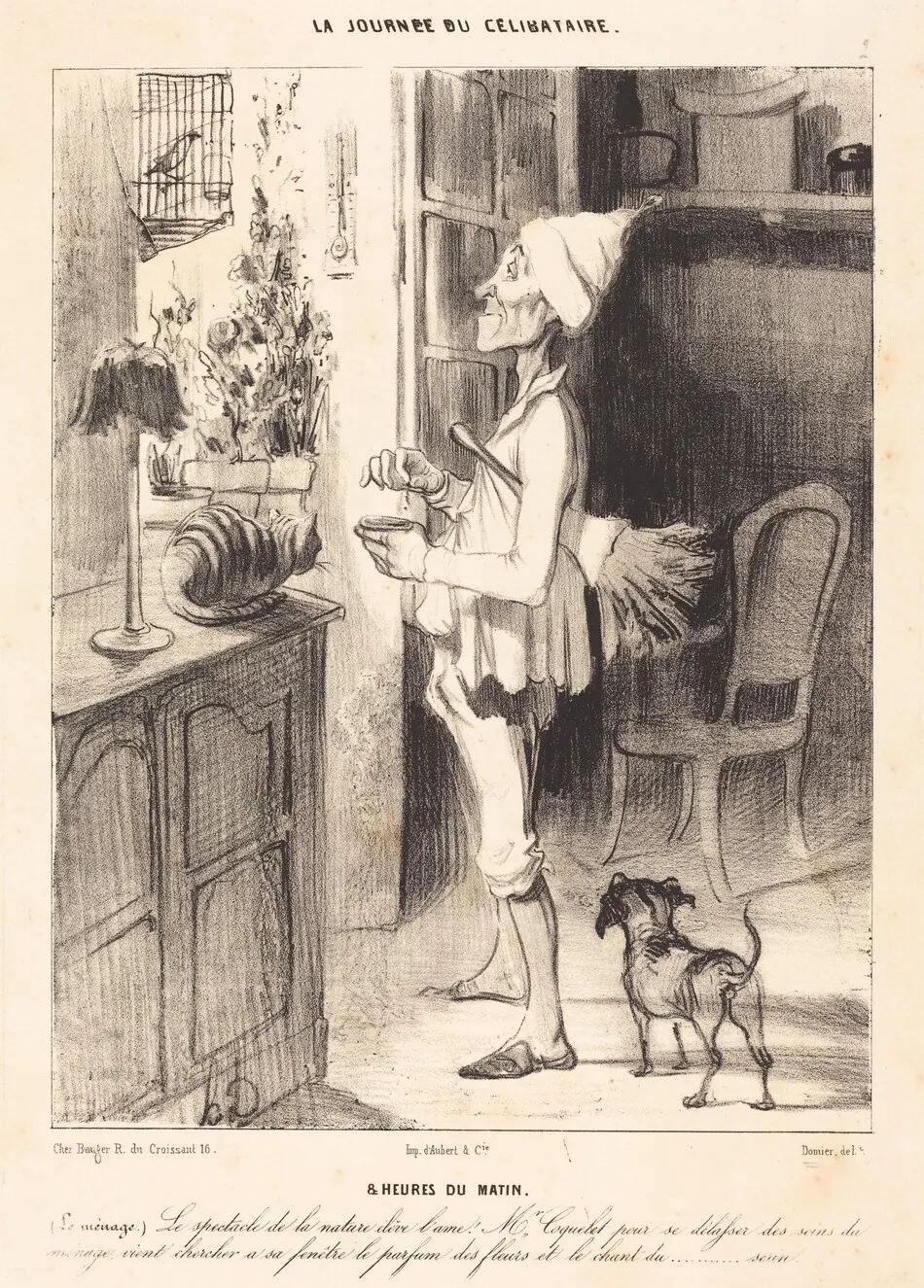 8 heures du matin by Honoré Daumier