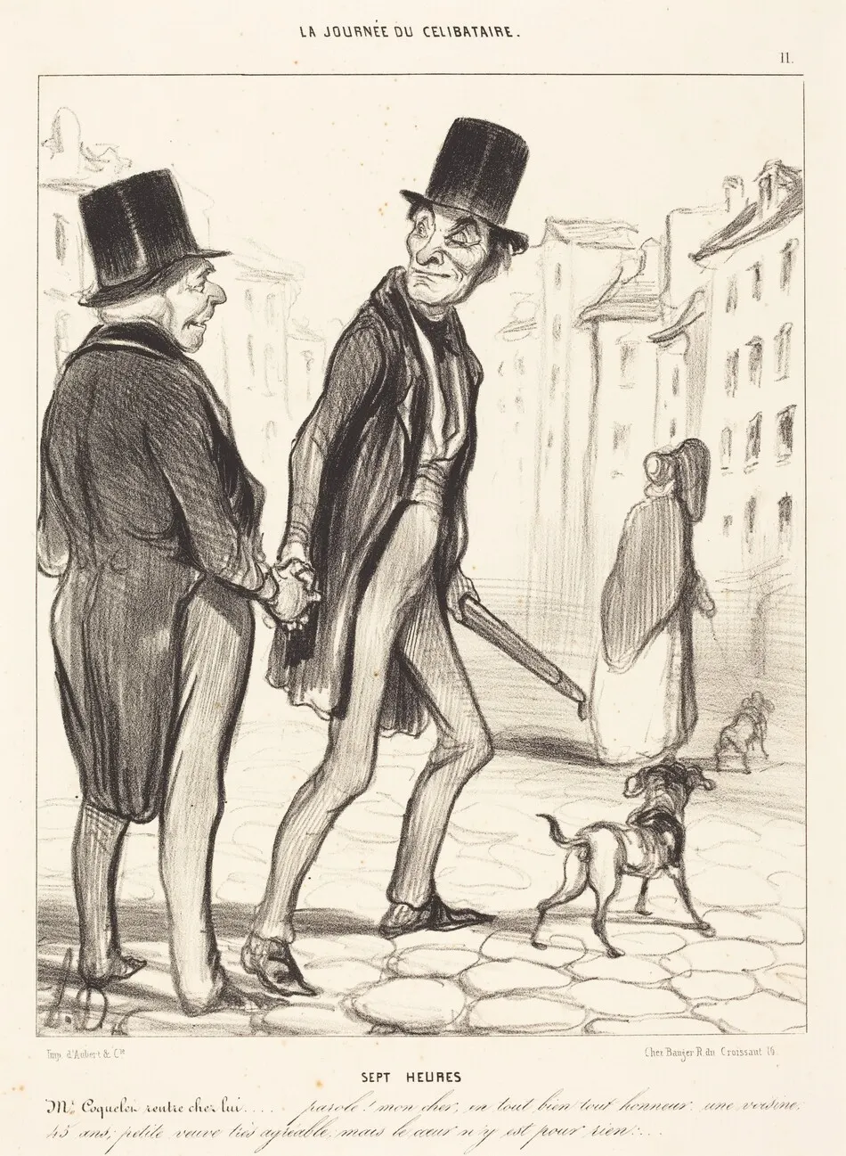 Sept heures by Daumier, Honoré