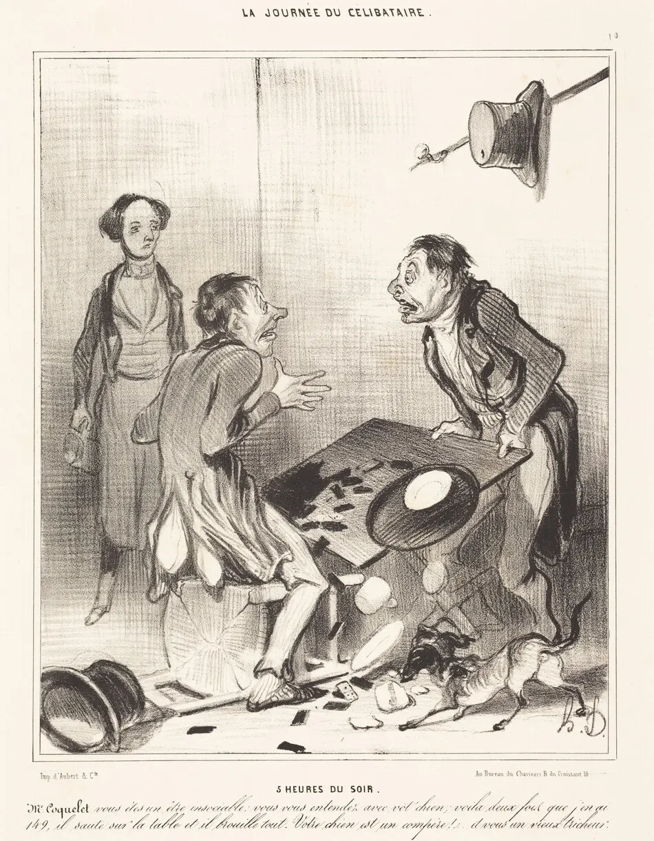 5 heures du soir by Honoré Daumier