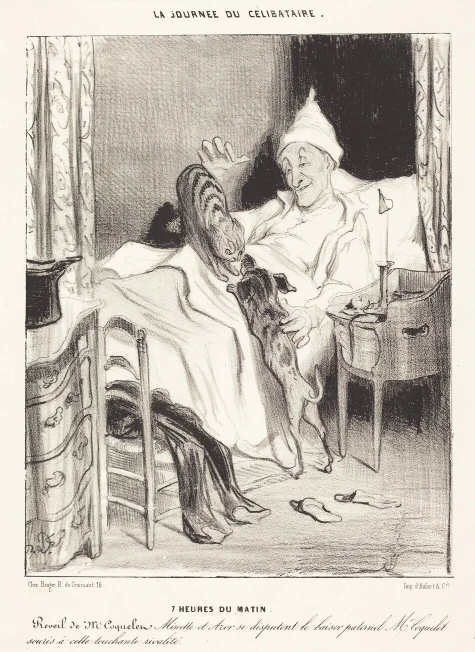 7 heures du matin by Honoré Daumier