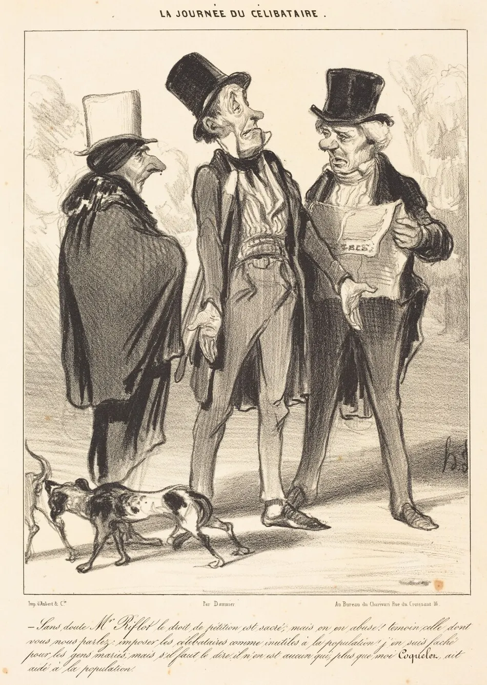 Sans doute M. Riflot le droit... by Daumier, Honoré