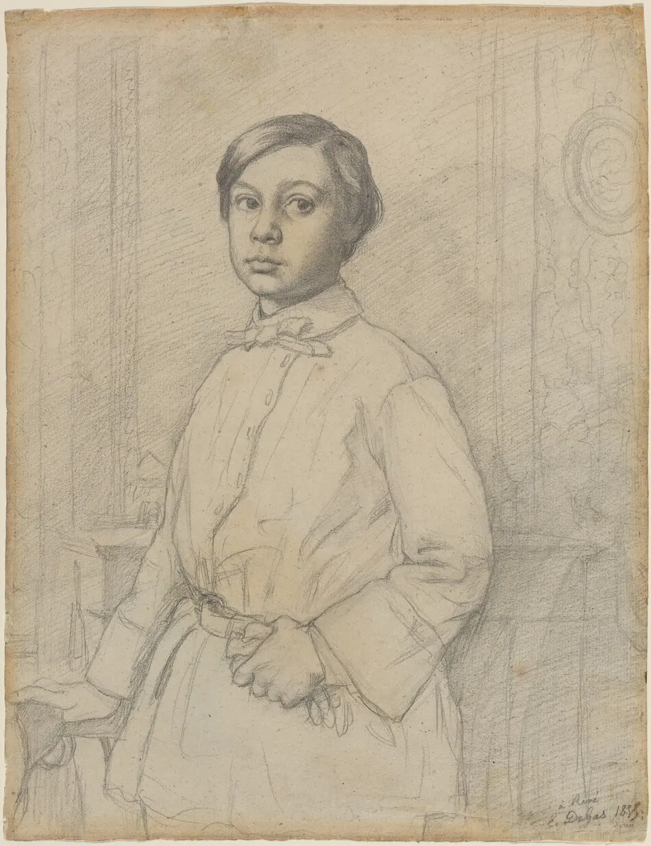 René de Gas [recto] by Edgar Degas