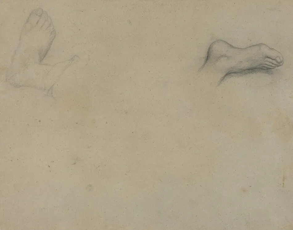 Studies of Feet [verso] by Edgar Degas