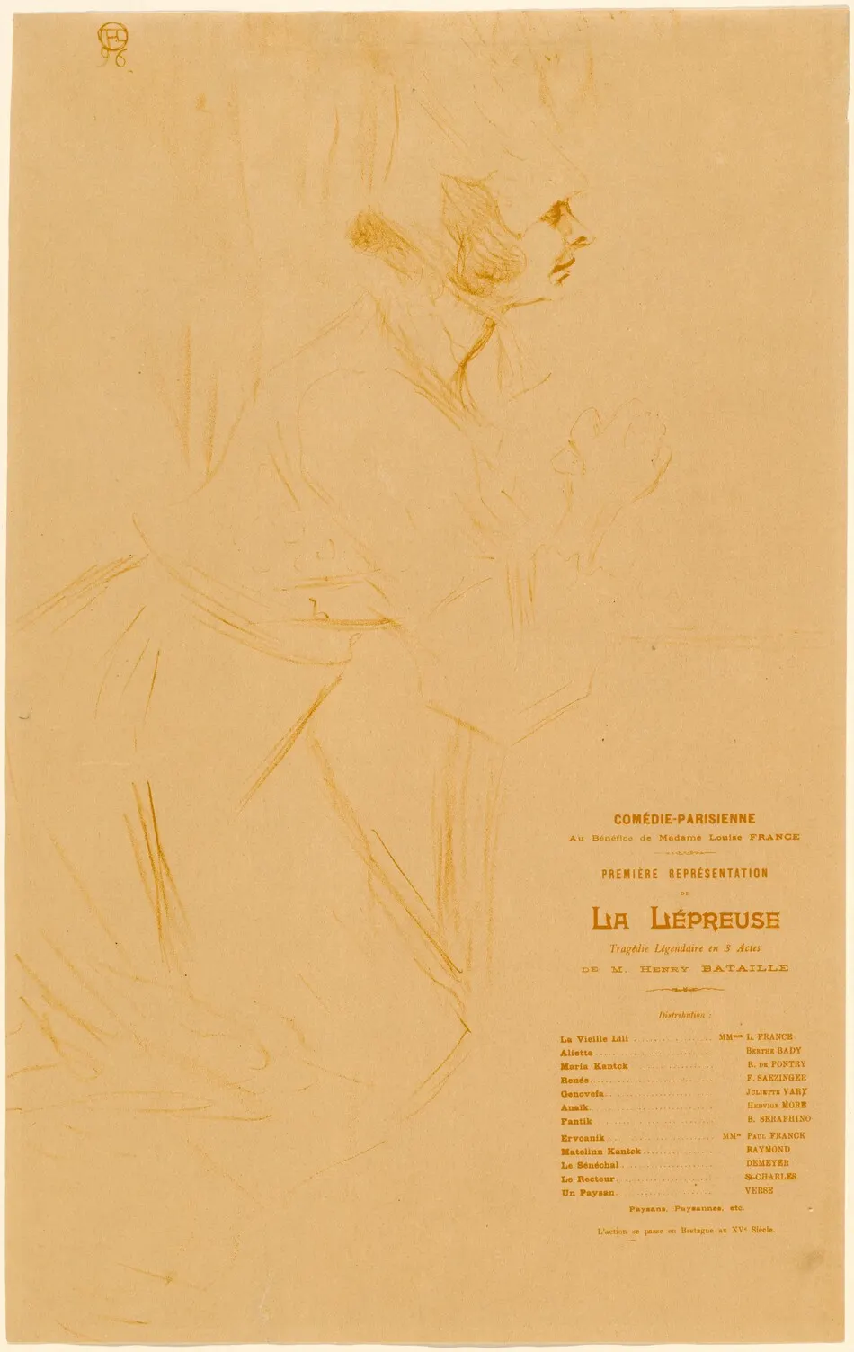 La Lépreuse by Henri de Toulouse-Lautrec