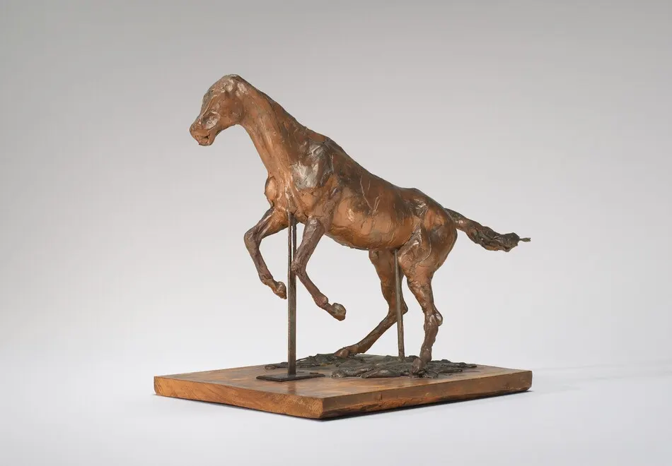 Horse Balking (Horse Clearing an Obstacle) by Edgar Degas