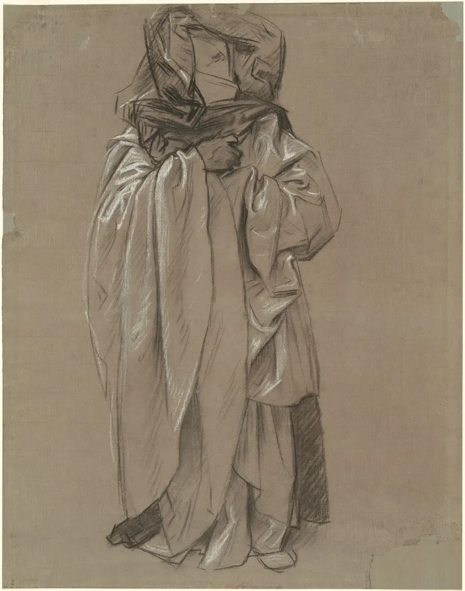 Study of Ezekiel for "Frieze of Prophets" by John Singer Sargent