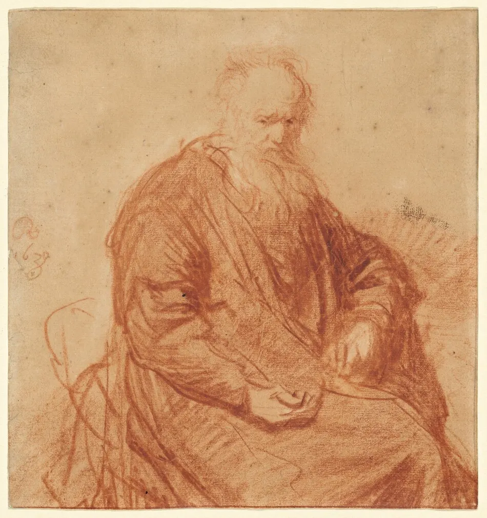 Seated Old Man by Rembrandt van Rijn