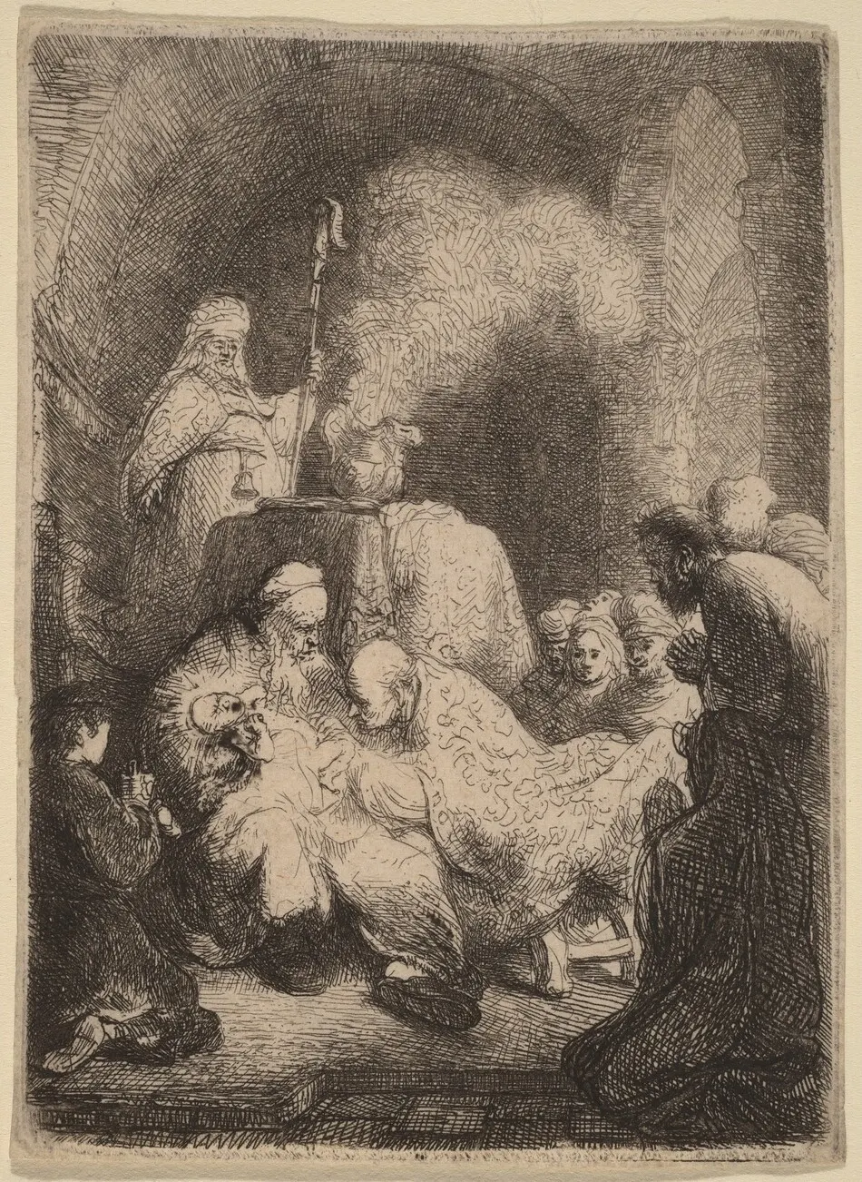 The Circumcision: Small Plate by Rembrandt van Rijn