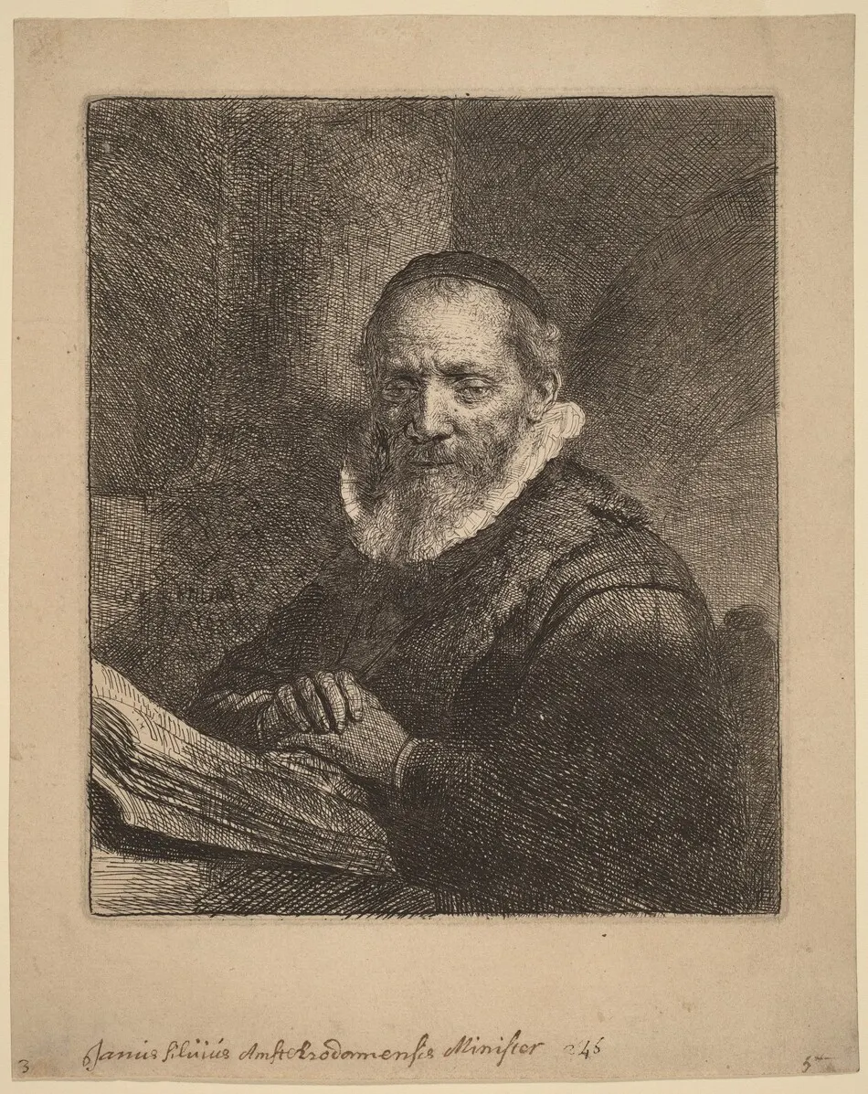 Jan Cornelisz. Sylvius by Rembrandt van Rijn