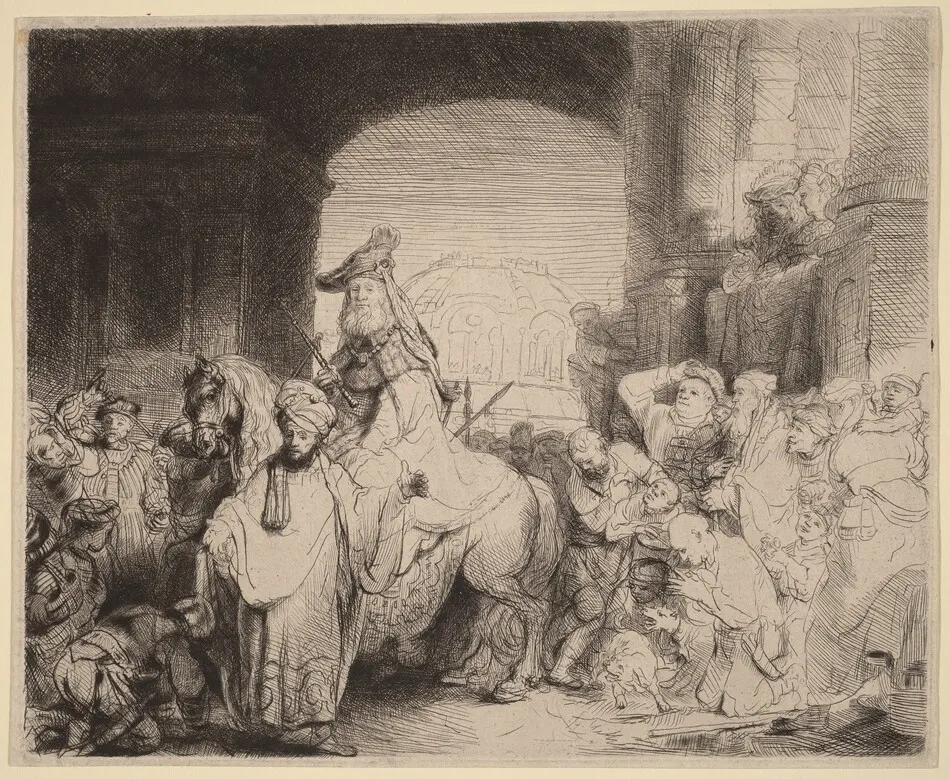 The Triumph of Mordecai by Rembrandt van Rijn