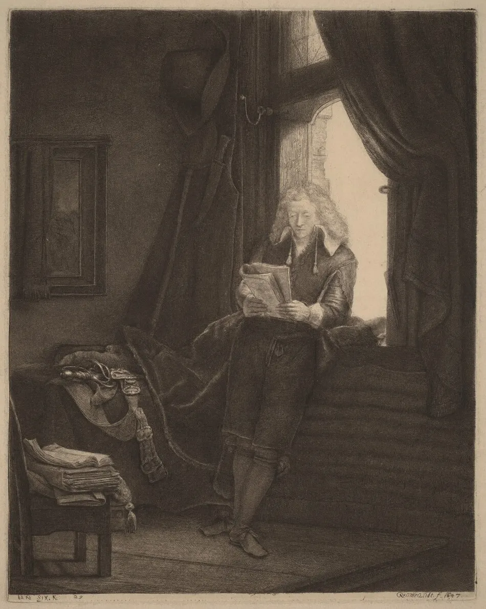 Jan Six by Rembrandt van Rijn