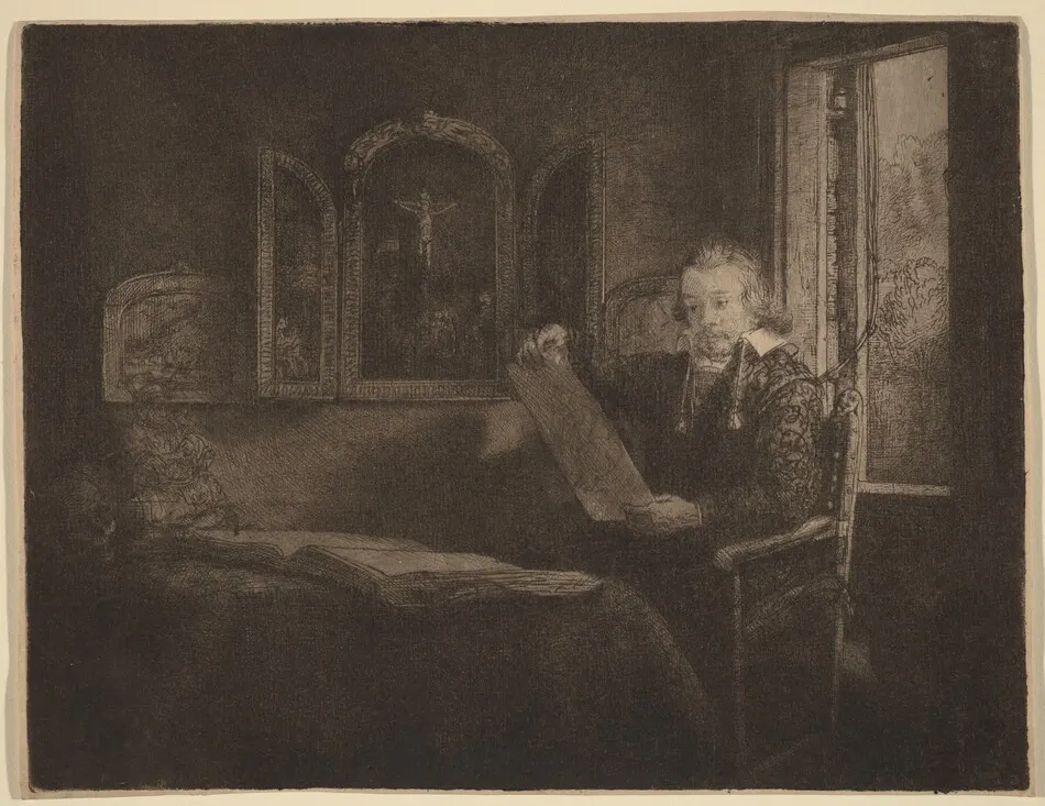 Abraham Francen by Rembrandt van Rijn
