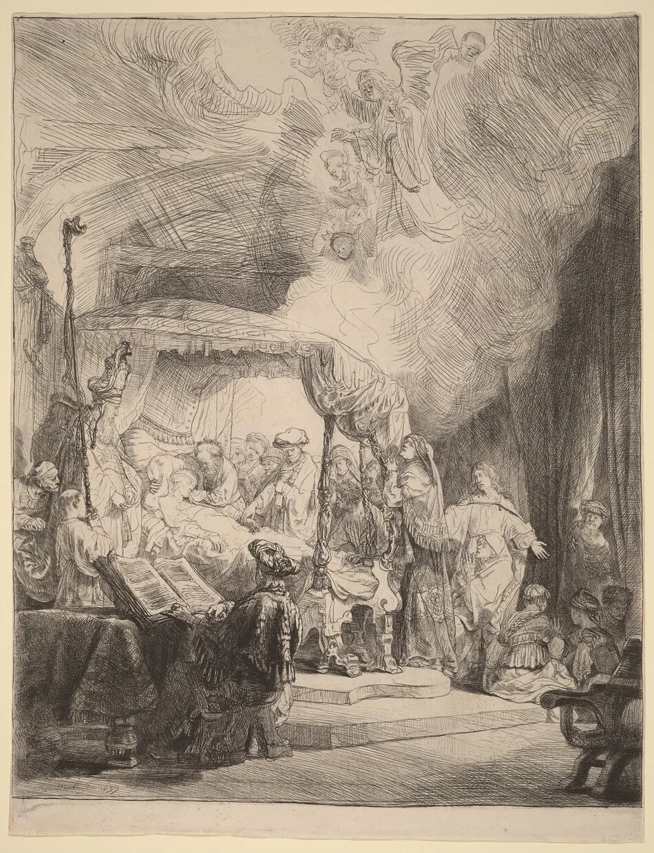 The Death of the Virgin by Rembrandt van Rijn