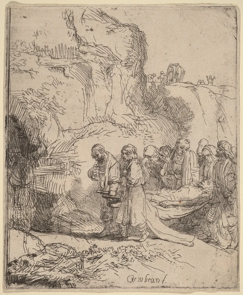 Christ Carried to the Tomb by Rembrandt van Rijn