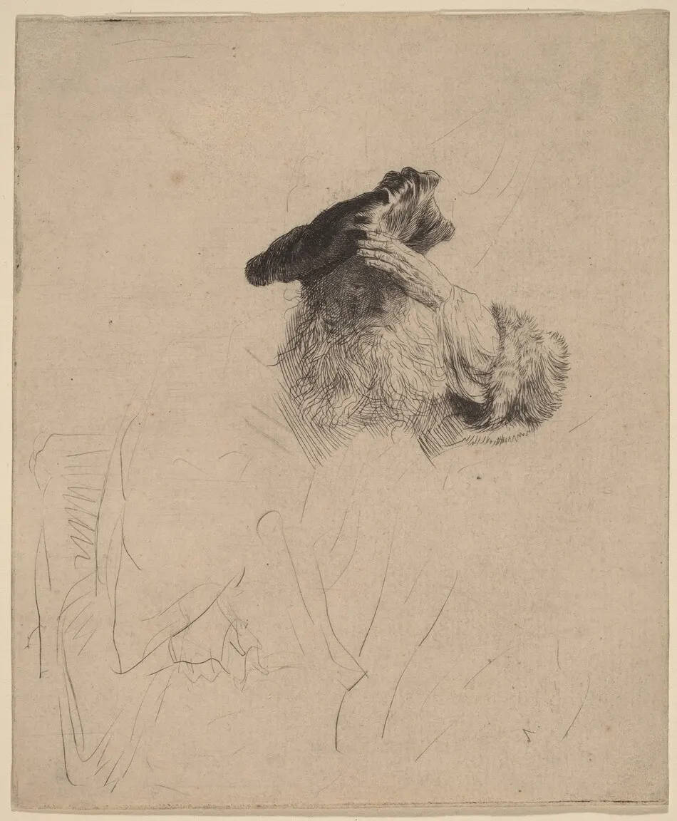 Old Man Shading His Eyes with His Hand by Rembrandt van Rijn